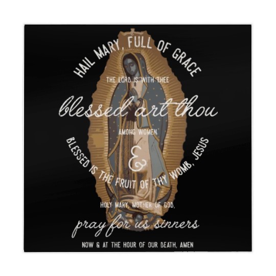 Our Lady Of Guadalupe Hail Mary Prayer Catholic Mahjong Mats