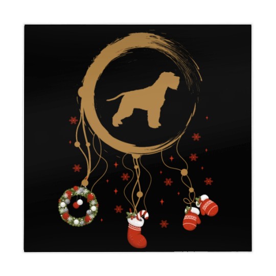 dog dreamcatcher Christmas Schnauzer Mahjong Mats