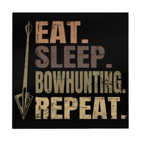 Eat Sleep Bowhunting Repeat Camo Archery Mahjong Mats