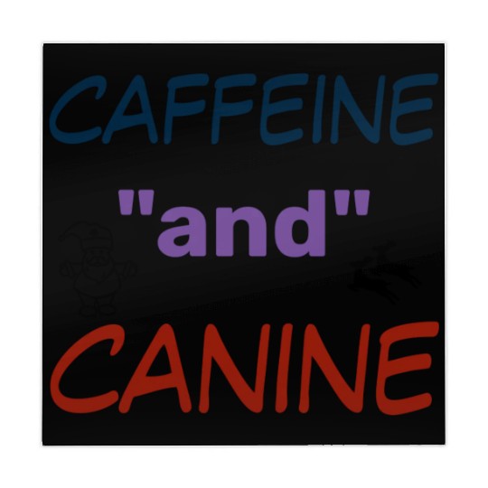 motivated by caffeine and canine-beautiful gift Mahjong Mats