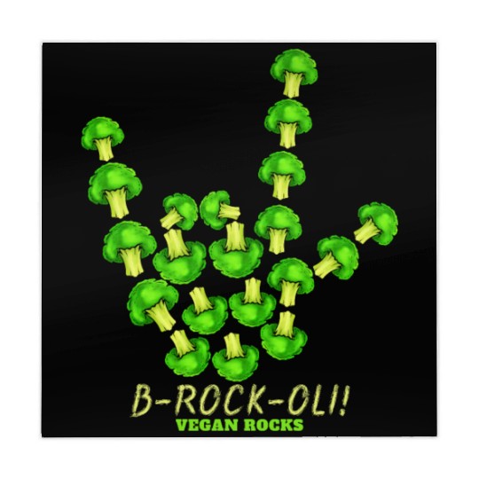 Vegan Rocks, Sign Of Horns With Broccoli, Mahjong Mats