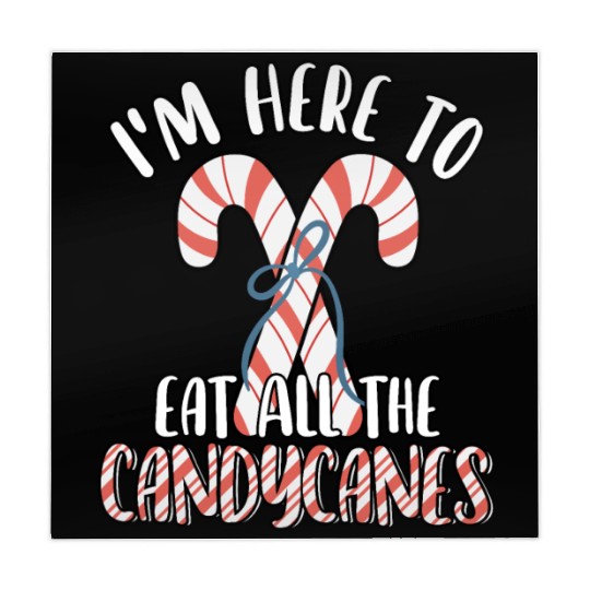 I'm Here to Eat All The Candy Canes Funny Cute Mahjong Mats