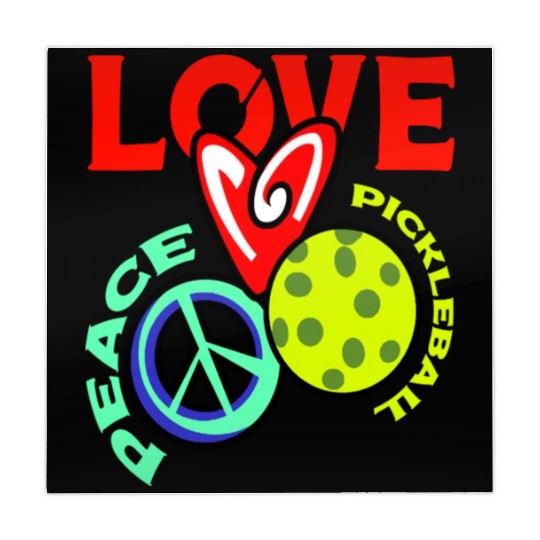 I Love Pickleball Funny Pickle Ball Player Mahjong Mats