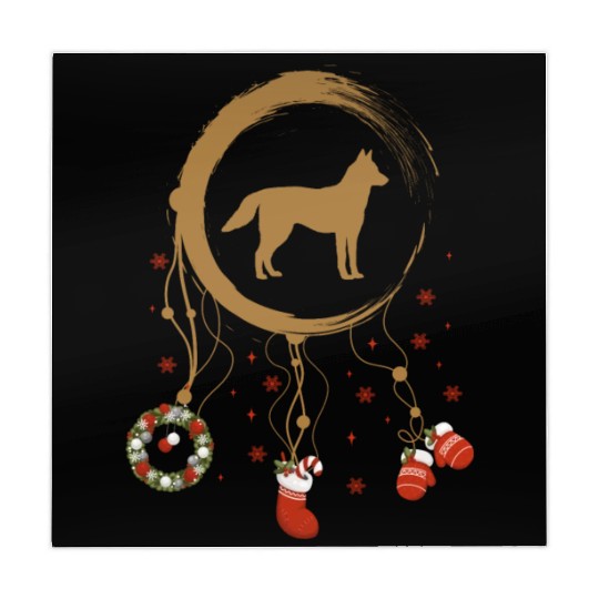 dog dreamcatcher Christmas Tamaskan Mahjong Mats
