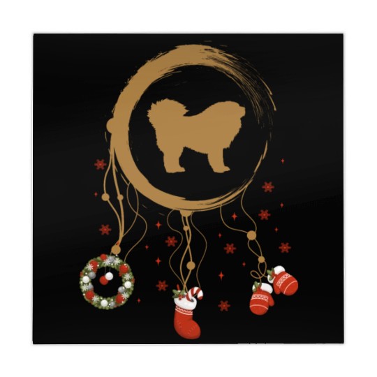 dog dreamcatcher Christmas Tibetan Mastiff Mahjong Mats
