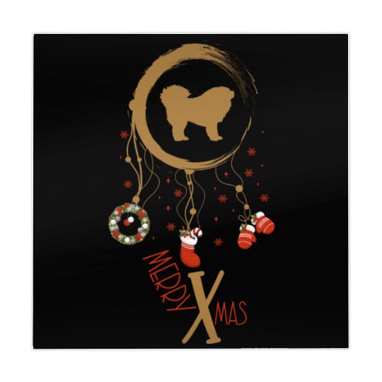 dog dreamcatcher Christmas Tibetan Mastiff Mahjong Mats