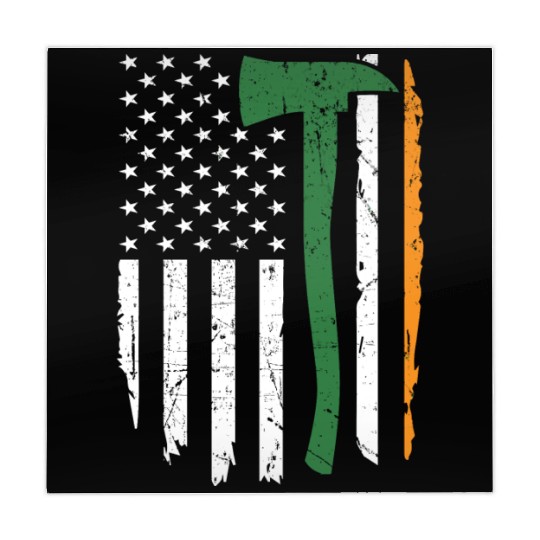 Irish Firefighter American Flag Ireland Mahjong Mats