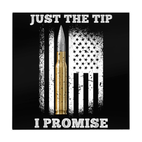 Just The Tip I Promise Gun Lovers Veteran Us Flag Mahjong Mats