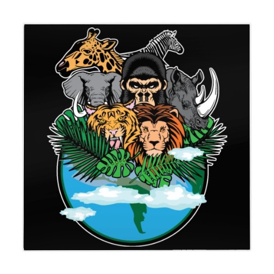 Wildlife Earth Animals Animal Welfare Gift Mahjong Mats