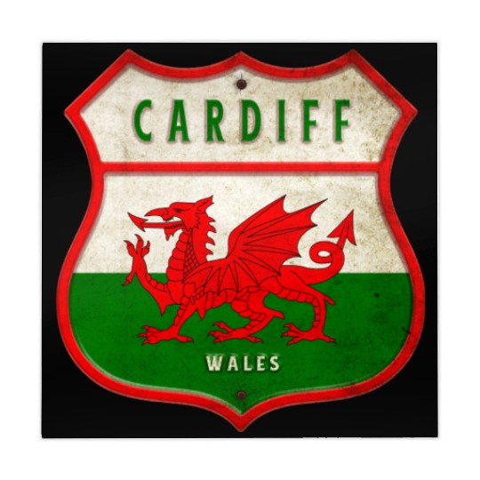 Cardiff Wales coat of arms flag design Mahjong Mats