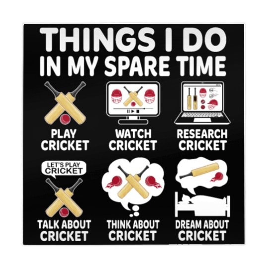 Things I Do In My Spare Time Cricket Lover Mahjong Mats