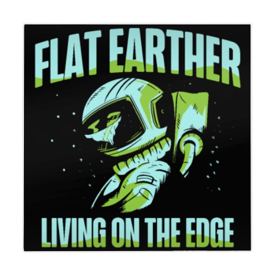Flat Earther Living On The Edge Flat Earth Society Mahjong Mats