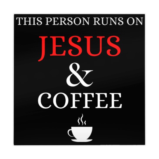 This person runs on Jesus and Coffee Mahjong Mats