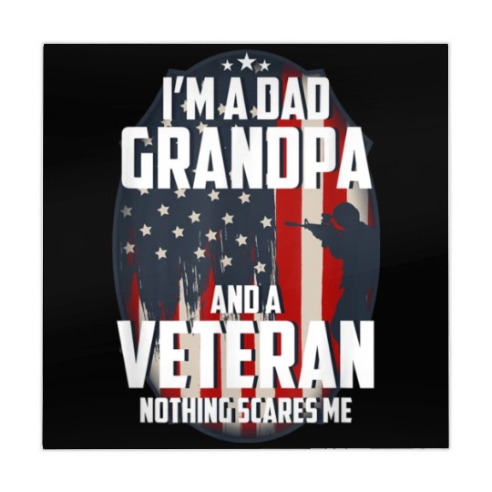 I Am A Dad Grandpa And A Veteran Nothing Scares Me Mahjong Mats