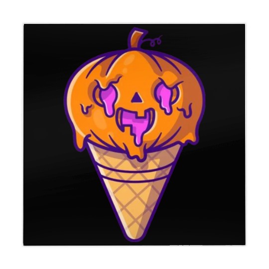 Ice cream pumpkin halloween it snow Mahjong Mats