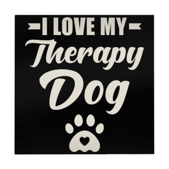 I Love My Therapy Dog Mahjong Mats