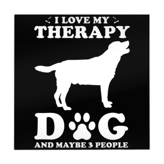 I Love My Therapy Dog And Maybe 3 People Mahjong Mats