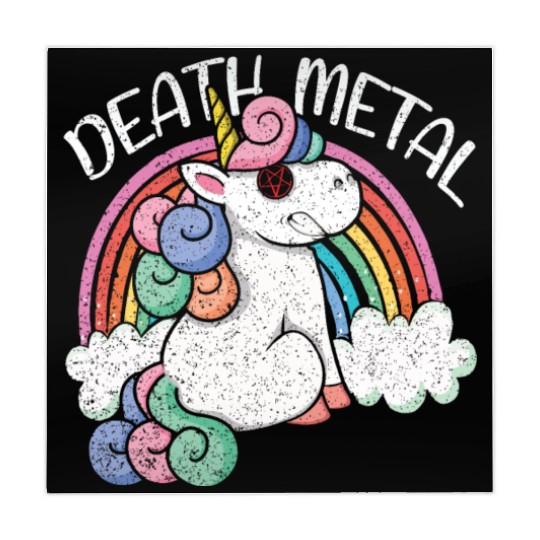 Rainbow Unicorn Satan Love Metal Music Heavy Rock Mahjong Mats