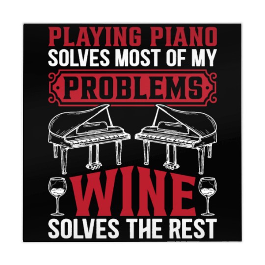 Playing Piano Solves Most Of My Problems - Keyboar Mahjong Mats