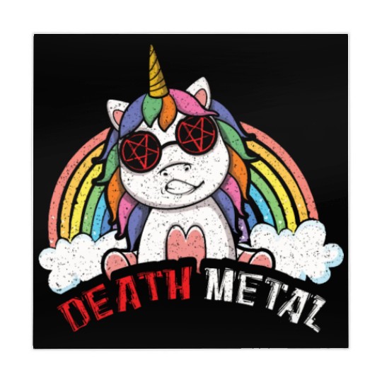 Satan Rainbow Unicorn Love Metal Music Heavy Rock Mahjong Mats