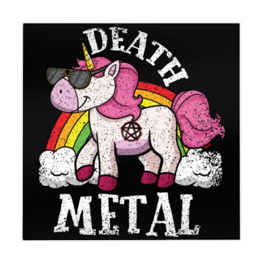 Rainbow Unicorn Rocker Love Metal Music Heavy Rock Mahjong Mats