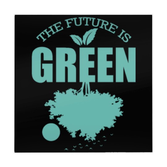 The Future is Green Nature Planet Earth Mahjong Mats