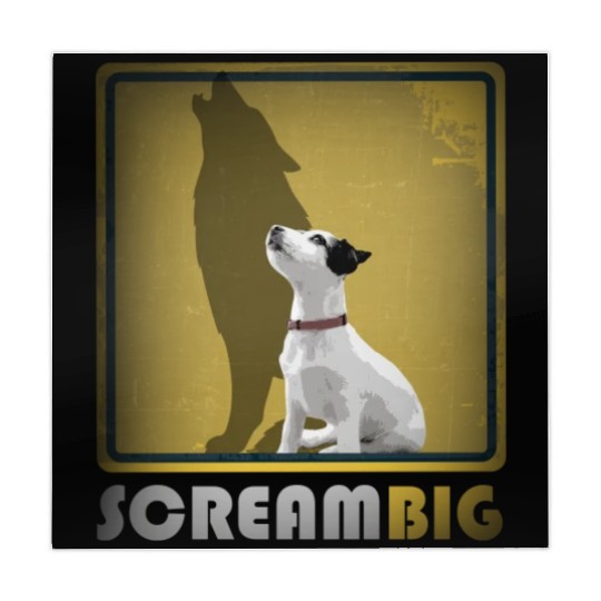 Dog sweet Puppy Jack Russell, Scream Big Wolf Mahjong Mats