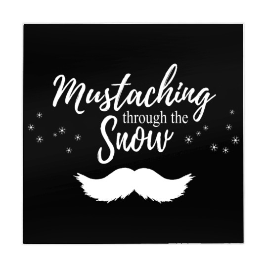 Mustaching through the Snow - White Mahjong Mats