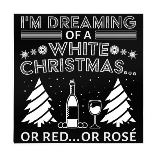 White Christmas Wine Merry Christmas Wine Glass Mahjong Mats