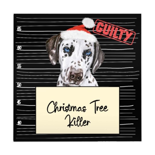 Dalmatian christmas funny prison Mahjong Mats