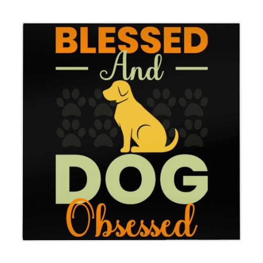 Blessed & Dog Obsessed Owners Pet Lover Gift Ideas Mahjong Mats