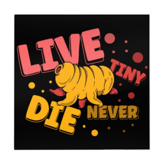 Live Tiny Die Never Science Lover Tardigrade Mahjong Mats