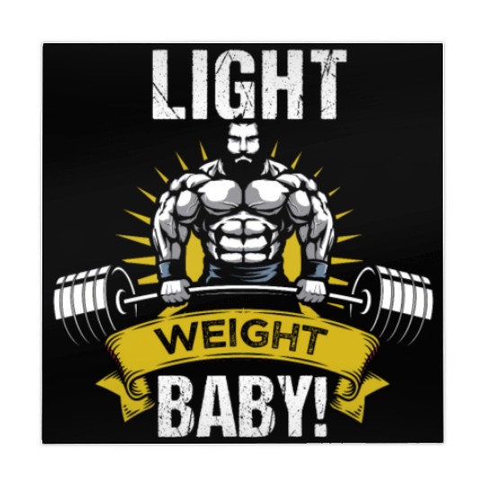 Lightweight baby! Bodybuilder saying Mahjong Mats