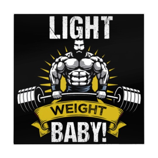 Lightweight baby! Bodybuilder saying Mahjong Mats