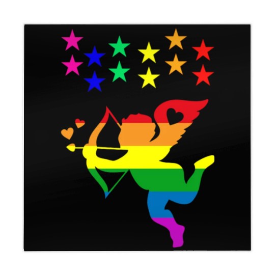 cupid rainbow valentines day hearts day love gift Mahjong Mats