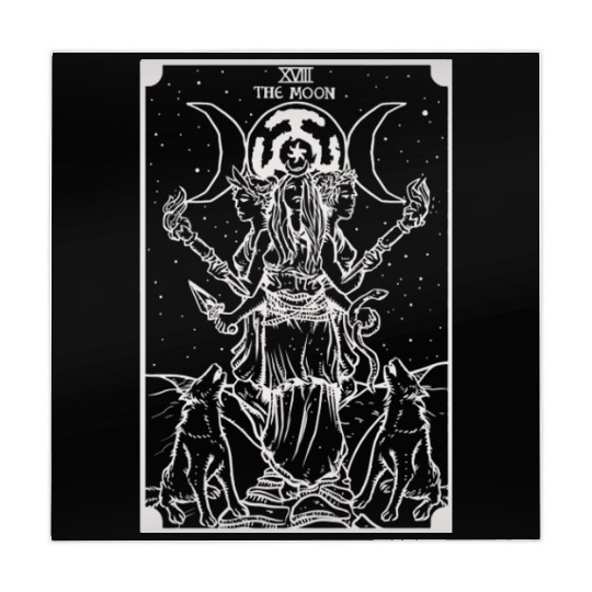 Hecate Triple Moon Goddess Witch Hekate Wheel Taro Mahjong Mats