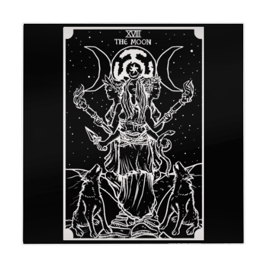 Hecate Triple Moon Goddess Witch Hekate Wheel Taro Mahjong Mats