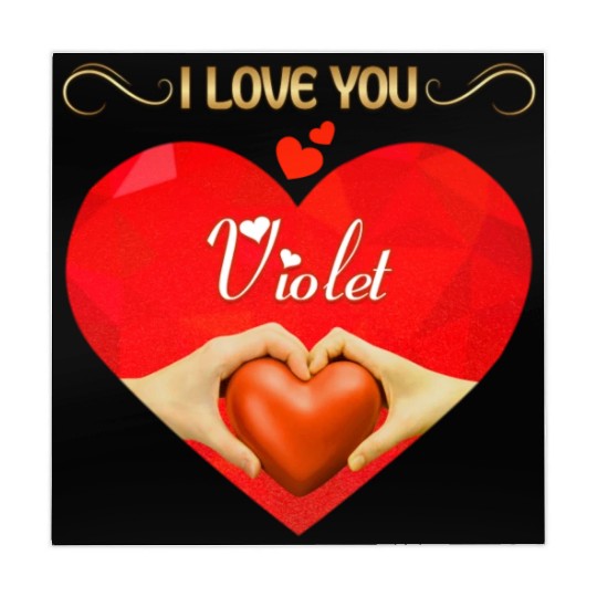 I love you Violet Mahjong Mats