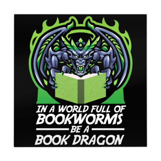 In A World Full Of Bookworms Be A Book Dragon Mahjong Mats