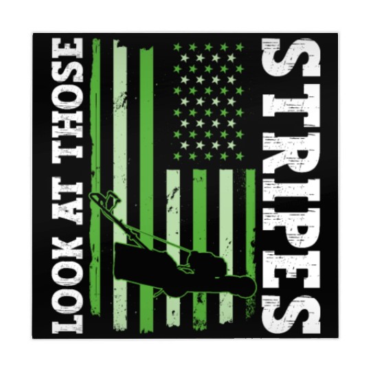 Look At Those Stripes - Lawn Mowing Funny Dad Lawn Mahjong Mats