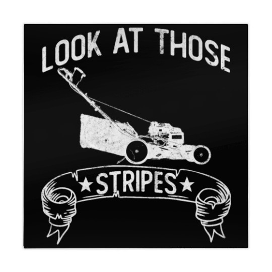 Look At Those Stripes - Lawn Mowing Funny Dad Lawn Mahjong Mats