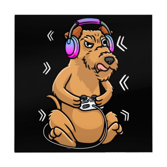 Irish Terrier Dog Gamer Video Game Gaming Irish Mahjong Mats