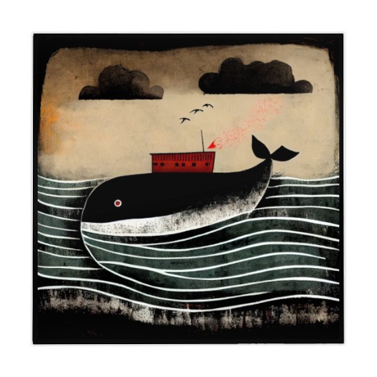 Whale and a ship Mahjong Mats