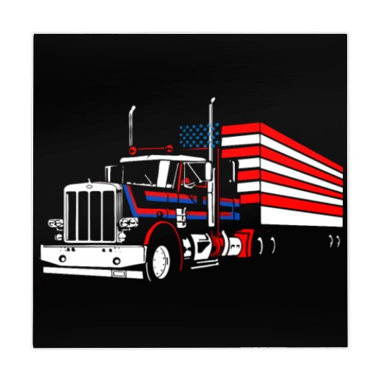 Truck Driver US FLAG, Truck, Trucker Dad Mahjong Mats
