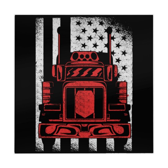 Truck Driver US FLAG, Truck, Trucker Dad Mahjong Mats