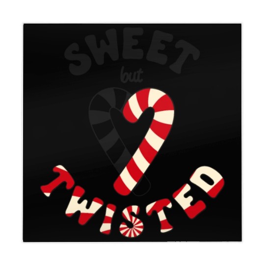 Sweet but twisted candy canes pun Mahjong Mats
