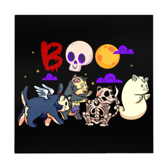 Boo! | Spooky Funny Halloween | Mummy Skeleton Mahjong Mats