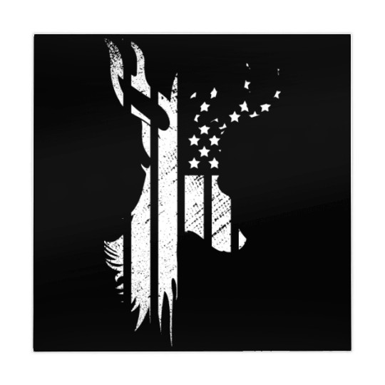 Camouflage Flag Deer Hunting America Flag Mahjong Mats