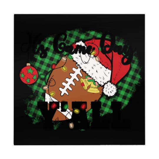 I's Game Day Y'All Santa Football America Mahjong Mats