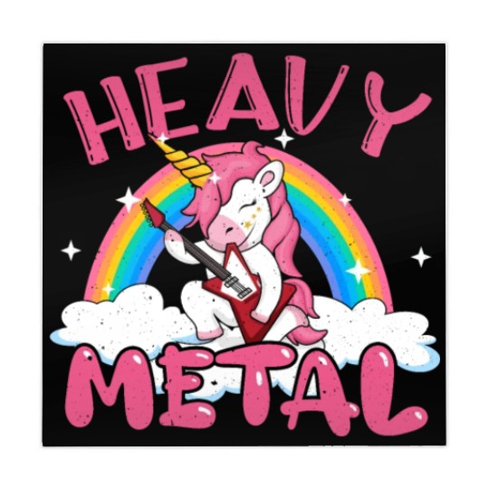 Guitarist Unicorn Rainbow Metal Music Heavy Rock Mahjong Mats